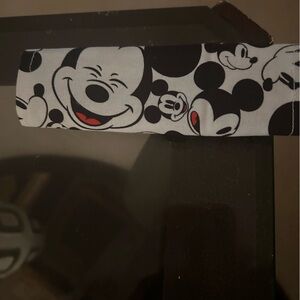 Mickey Mouse Black and White Luggage handle covering ( purple )